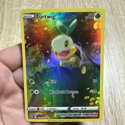 Pokemon TCG Turtwig Crown Zenith: Galarian Gallery Holo Holo Rare Card GG31/GG70 - Image 1