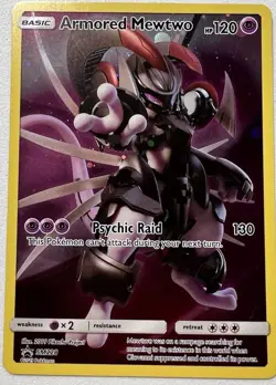 Pokemon TCG Armored Mewtwo SM228 Black Star Promo Card MINT CONDITION - Image 1