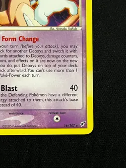 Deoxys 16/107 - EX Deoxys Non-Holo Rare Pokemon TCG Card NM - Image 3