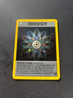 Pokemon Card Team Rocket Rainbow Energy 17/82 HOLO WOTC - Image 1