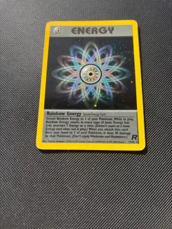 Pokemon Card Team Rocket Rainbow Energy 17/82 HOLO WOTC - Image 3