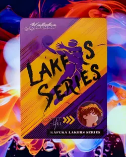 Asuka Langley LA Lakers Evangelion Custom TCG Flash Gold Foil Card Anime Waifu - Image 2
