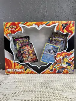Pokemon TCG Infernape V Box - Infernape V Promo + Oversized Card Sealed Missing - Image 1