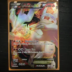 Pokemon Reshiram-EX 95/99 Next Destinies Full Art Ultra Rare EX Holo 180HP Card - Image 1