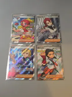 Pokemon Cards Bundle - X4 Full Art Trainers - Near Mint / Mint Condition - Image 1