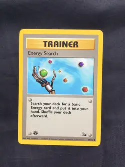 Pokemon Cards: Fossil 1st Edition Common: Energy Search 59/62 - Image 1