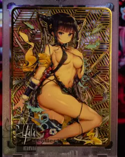 Yang Guifei Fate/Grand Order Waifu Custom Gold Premium Metal Card Doujin Anime - Image 1