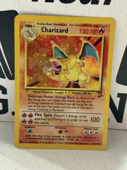 Pokemon 1999 Charizard Base Set 2 Holo Rare Card 4/130 1999 - Image 3