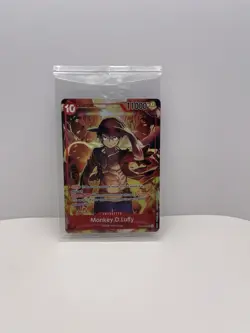 One Piece TCG: Monkey D. Luffy ST10-006 Treasure Booster Promo Card - SEALED! - Image 1