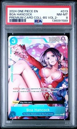 PSA 8 Boa Hancock #013 ST03-013 Premium Card Collection Vol 2 One Piece English - Image 1