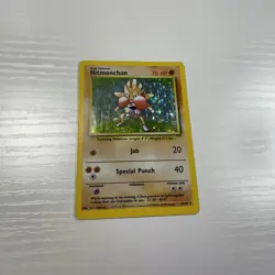 Vintage Hitmonchan 07/102 Holo Rare Card Pokemon TCG Base Set 1999 #2 - Image 1