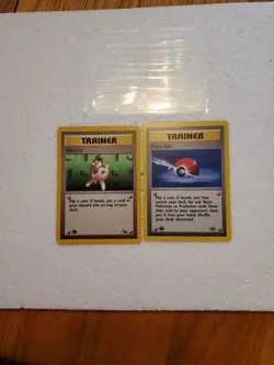 Pokemon Lot Of 2 Vintage 1999 Pokemon Cards First Edition Trainer NM Condition - Image 1