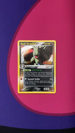 Dark Tyranitar Reverse Holo 20/109 Ex Team Rocket Returns Pokemon Card Stamped - Image 1