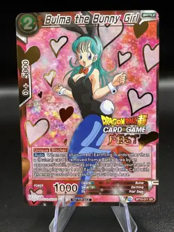 Dragon Ball Super Card Game Bulma The Bunny Girl BT10-011 SR Fest - Image 1