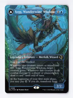 Sygg, Wanderwine Wisdom (Borderless) (Foil) 0288 (R) MTG Lorwyn Eclipsed (ECL) - Image 1