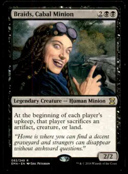 Braids, Cabal Minion LP Light Play Eternal Masters MTG [11573] - Image 1
