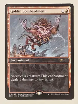 Goblin Bombardment (P 0045) Lorwyn Eclipsed - PROMO STORE CHAMPIONSHIP MTG - Image 1