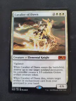 MTG Cavalier of Dawn Core Set 2020 M20 EX - Image 1