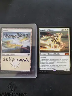 MTG Cavalier of Dawn Core Set 2020 M20 EX - Image 3