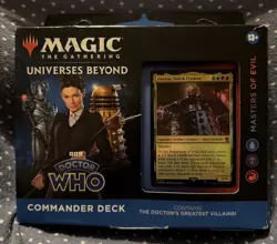 Magic Gathering Universe Beyond Doctor Who Masters Evil Commander Deck NEW DD-46 - Image 1
