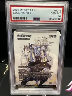 PSA 10 Cecil Harvey Final Fantasy Through the Ages MTG Magic the Gathering - Image 1