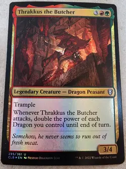 Thrakkus the Butcher - #295 Foil - Battle for Baldur's Gate - Mtg - Image 1