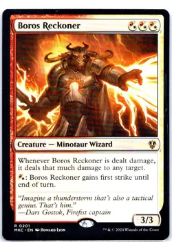 #201 Boros Reckoner Commander: Murders at Karlov Manor Rare - Image 1