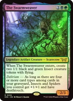 The Swarmweaver (#236 Foil) - Duskmourn DSK - Rare - MTG Magic Pack fresh - Image 1