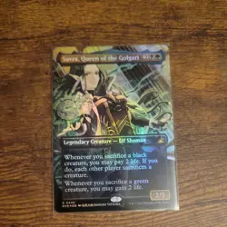 MTG English Savra, Queen of the Golgari (Anime Borderless) NM Foil - Image 1