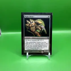 MTG - MIGHT SLIVER - UNCOMMON - FOIL - NM - PREMIUM DECK SLIVERS - Image 1