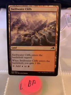 MTG Swiftwater Cliffs Kamigawa: Neon Dynasty 277/302 Regular Land - Image 1