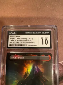 MTG FOIL Mount Doom Graded CGC Gem Mint 10 Lord of the Rings #343 LOTR Magic - Image 3