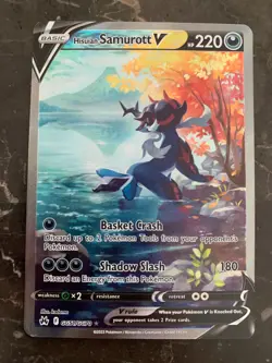 Pokemon Crown Zenith - HISUIAN SAMUROTT V - GALARIAN GALLERY - GG51/GG70 - NM/M! - Image 1