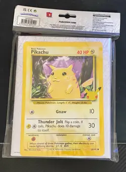 Complete Pokemon 25th anniversary oversized promo collection with binder - Image 3
