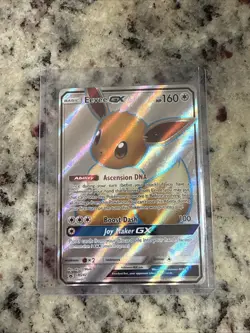 Pokemon TCG Eevee GX SM233 Full Art Black Star Promo Sun & Moon - Image 1