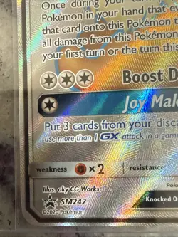 Pokemon TCG Eevee GX SM233 Full Art Black Star Promo Sun & Moon - Image 3
