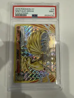 2016 POKEMON XY EVOLUTIONS #16 NINETALES BREAK EVOLUTIONS - Holo - PSA Mint 9 🔥 - Image 1