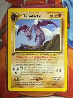 Pokemon TCG 1st Edition Aerodactyl 15/64 Neo Revelation Non-Holo Rare - NM - Image 2