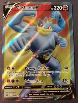 2022 Pokemon SWSH Astral Radiance Machamp V #171/189 Near Mint - Image 1