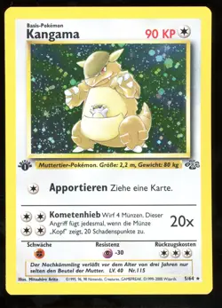 Kangama / Kangaskhan - 5/64 Dschungel - Holo 1st Edition DE NM Pokemon - Image 1