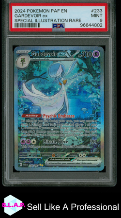 GARDEVOIR EX SPECI4L ILL RARE POKEMON PAF EN-PALDEAN FATES 2024 233 PSA 9 - Image 1