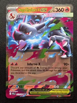Pokemon TCG Mega Charizard X ex - Double Rare ME02: Phantasmal Flames 013/094 NM - Image 1