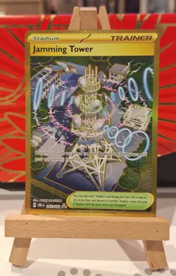TCG Pokemon JAMMING TOWER - Destined Rivals - 243/182 (Hyper Rare) - Nr Mint - Image 1