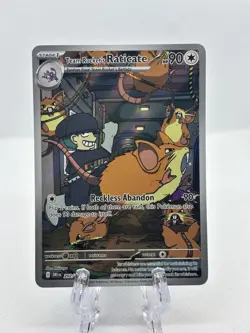 Pokemon TCG Destined Rivals Team Rockets Raticate IR 202/182 English Edition - Image 3