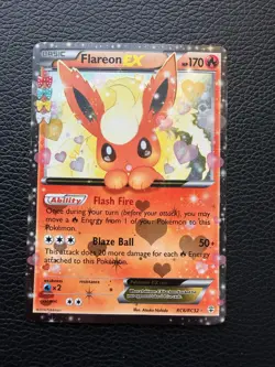 Pokemon TCG Flareon EX RC6/RC32 Generations Ultra Rare Full Art Holo - Image 1