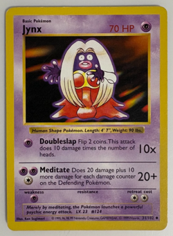 Jynx - Shadowless - 31/102 Base Set - Pokemon TCG - 1999 MP - Image 1