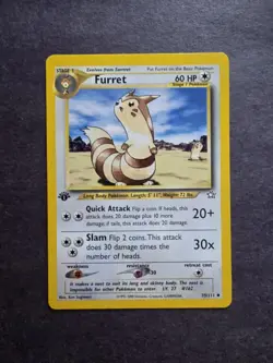 Pokemon TCG 1st Edition Furret Neo Genesis Set #35/111 2000 WOTC VTG LP - Image 1