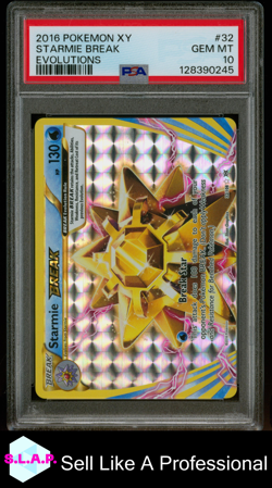 STARMIE BRE4K EVOLUTIONS POKEMON XY EVOLUTIONS 2016 32 PSA 10 - Image 1