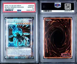 PSA 10 Black Winged Dragon MP24-EN028 Yugioh 25th Anniversary Tin Dueling Mirror - Image 3