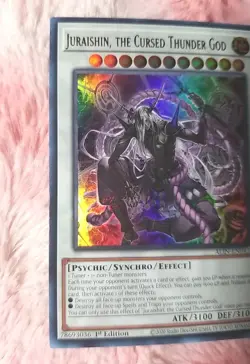 Yu-gi-oh! Juraishin, The Cursed Thunder God ALIN-EN043 Ultra Rare Alliance Card - Image 2